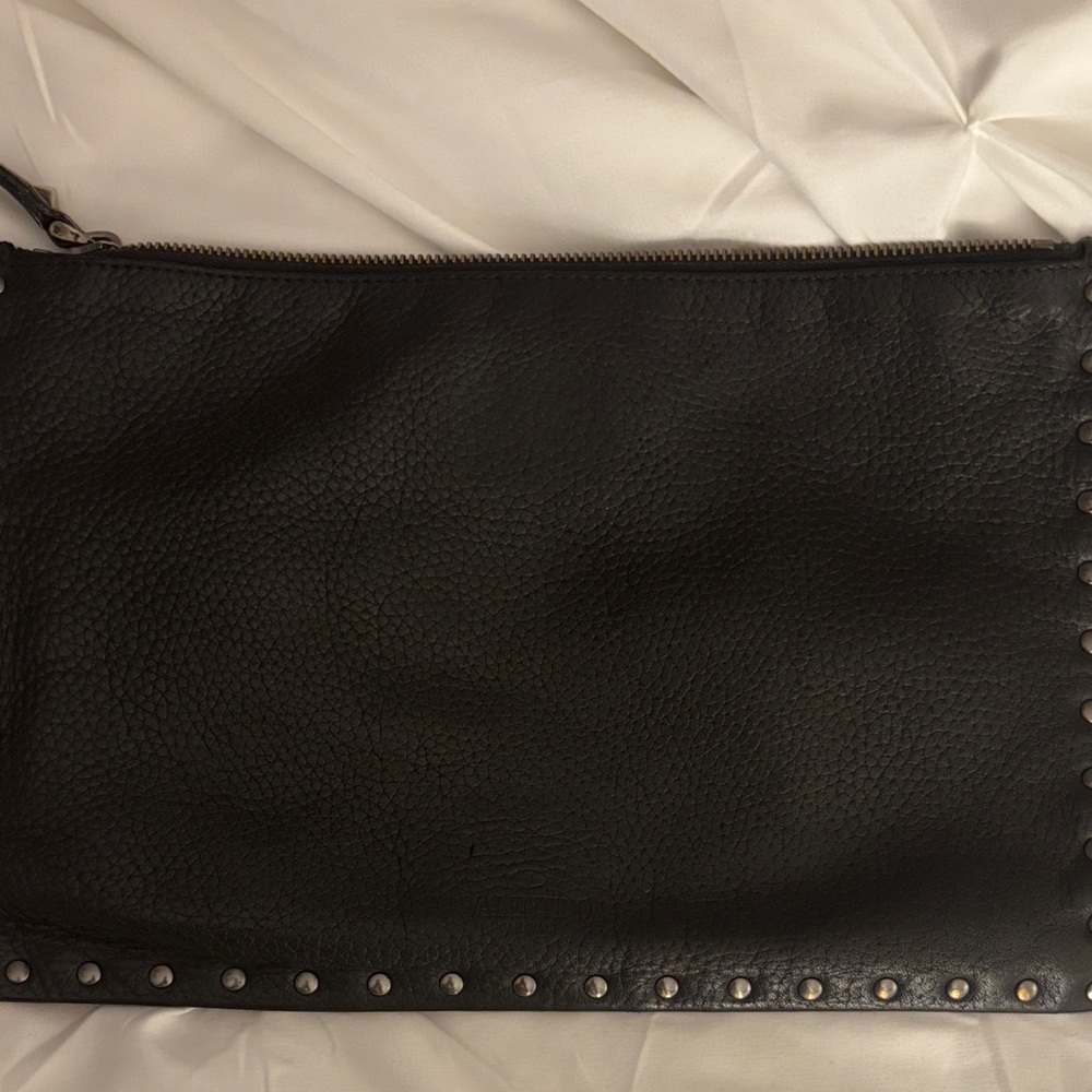 Valentino Garavani Black Studded Clutch